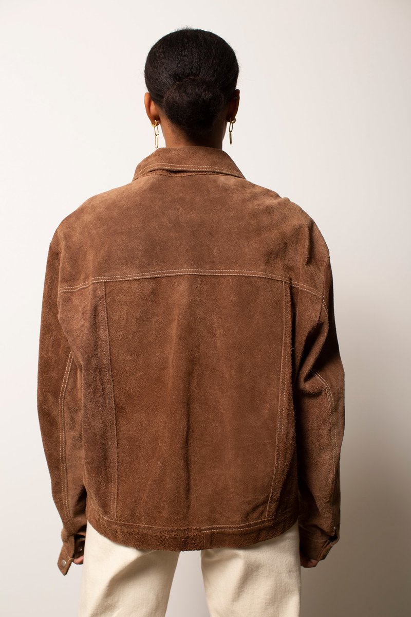 Vintage Suede Jacket - Brown | Garmentory