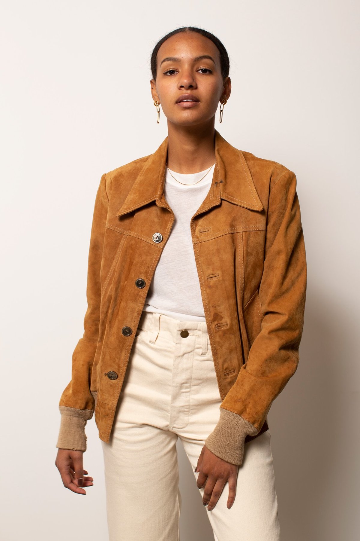 Vintage Suede Jacket Caramel Garmentory
