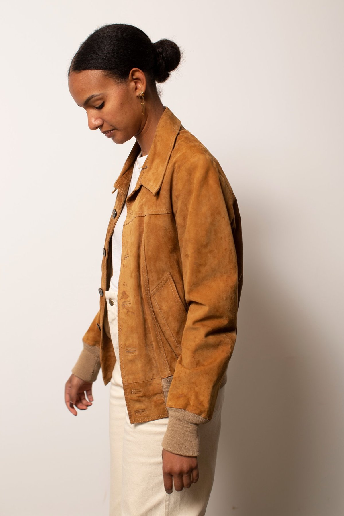 Vintage Suede Jacket Caramel Garmentory