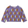Oeuf Baby And Child Double Raglan Sweater Lilac Purple With Dots - Thumbnail 2