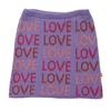 Oeuf Child Double Skirt Lilac Purple With Love Pattern - Thumbnail 2