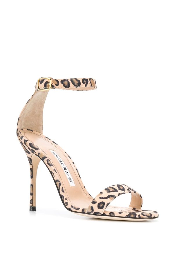 manolo blahnik leopard sandals