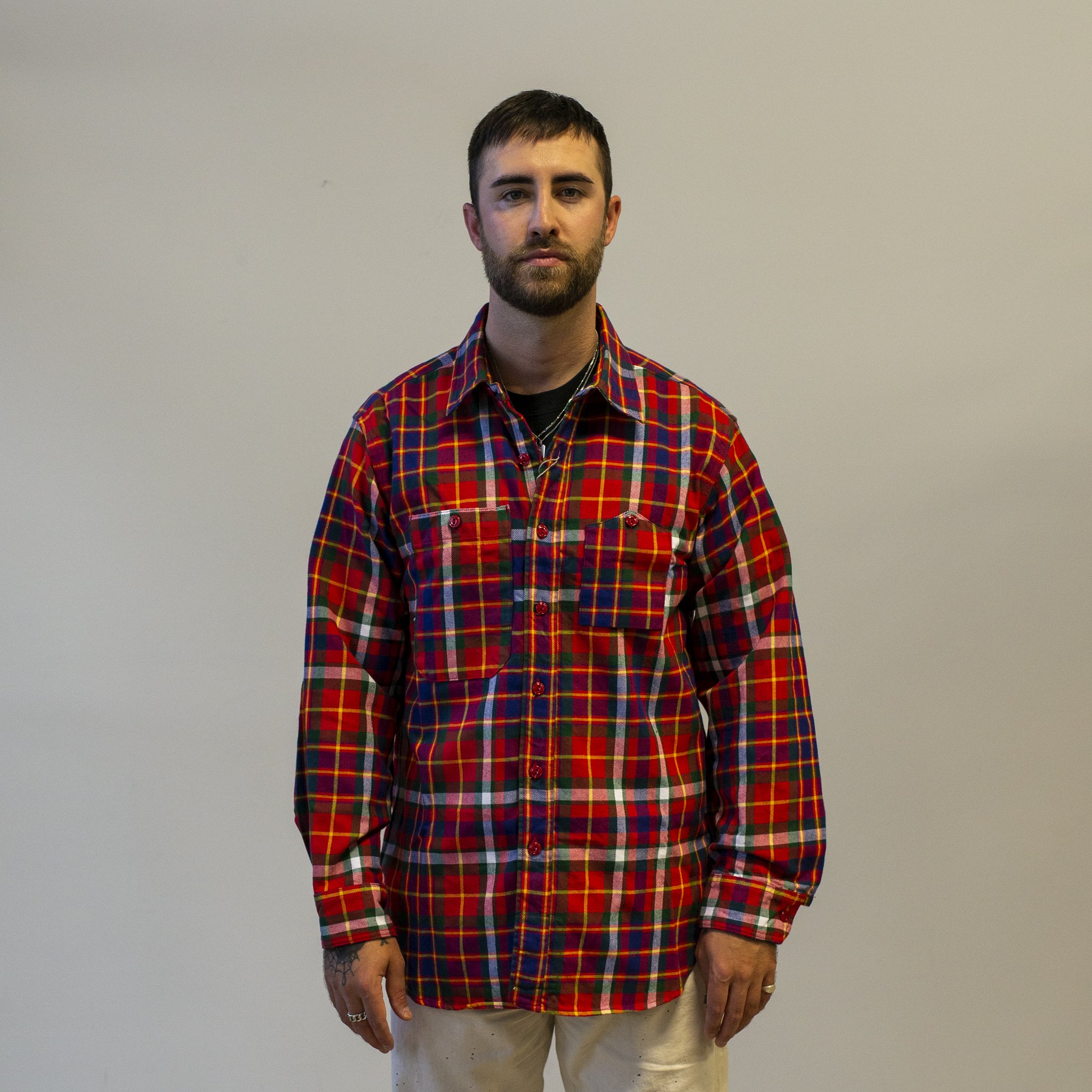 Engineered Garments Cotton Twill Plaid Work Shirt | Garmentory