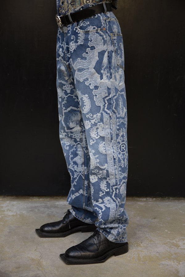 martin rose ronnie jeansマーティンローズ21ss Martine Rose Ronnie Relaxed Fit Jean - Jacquard Vintage Wash