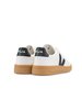 VEJA V-12 Leather Shoes - White/Black/Gum - Thumbnail 3