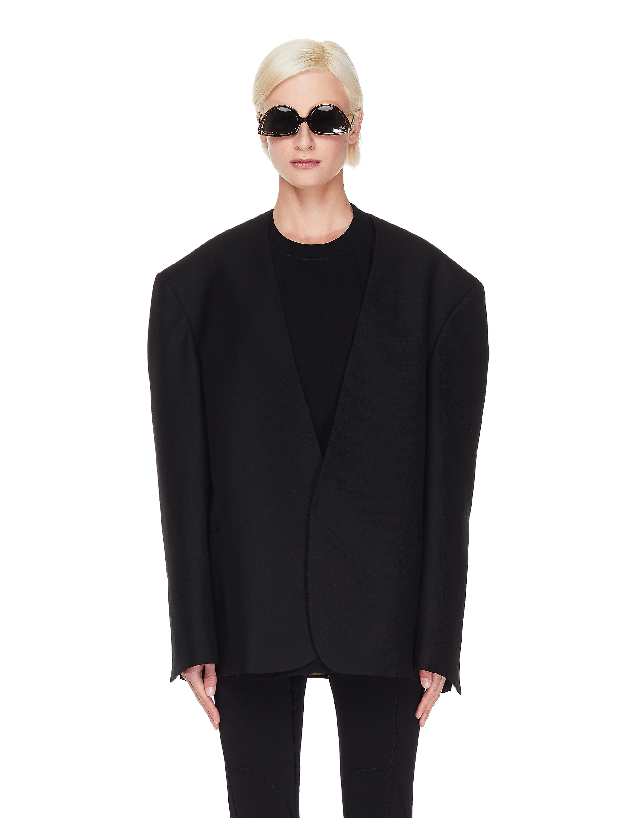 Fear of God x Zegna Wool Single Breasted Lapelless Jacket | Garmentory