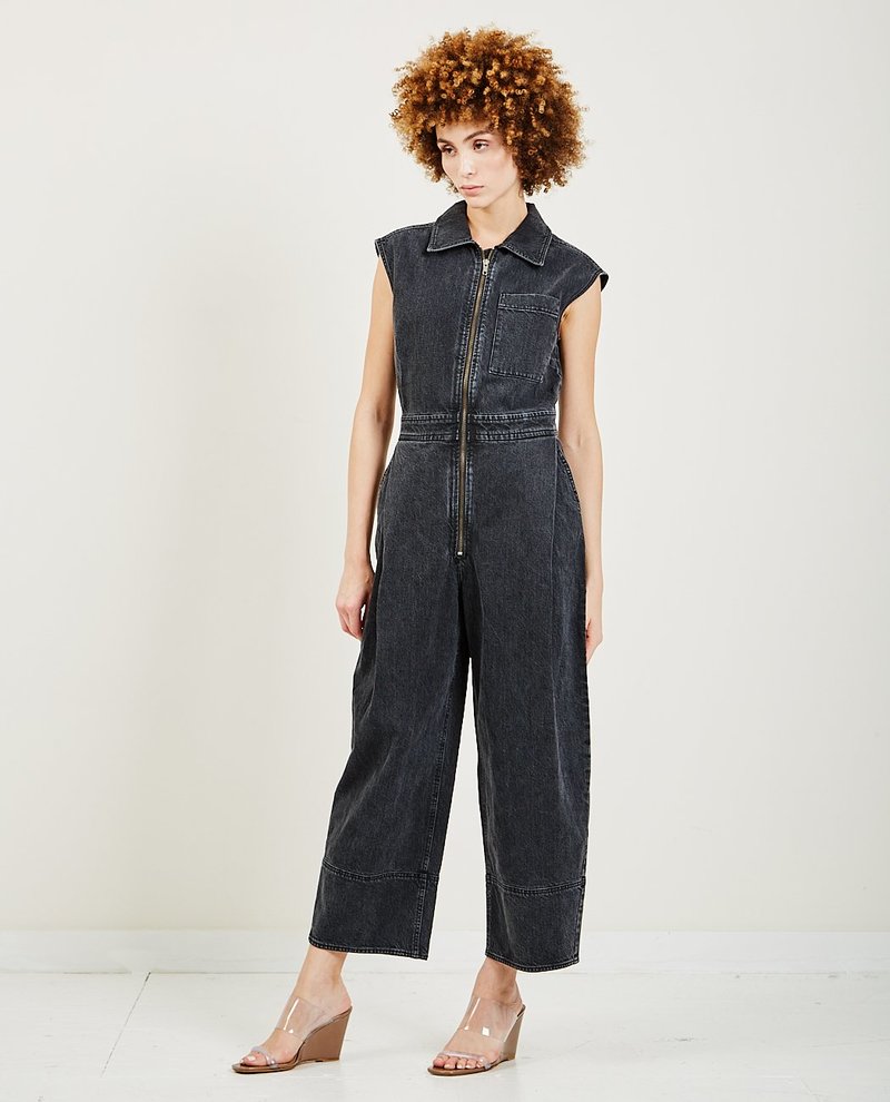 Rachel Comey Annin Jumpsuit - Washed Black | Garmentory