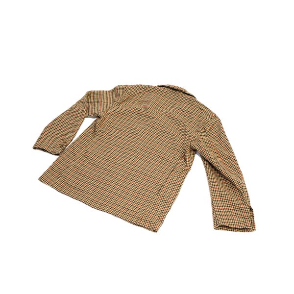 Engineered Garments NB Jacket - Tan/Orange Wool Big Gunclub Check
