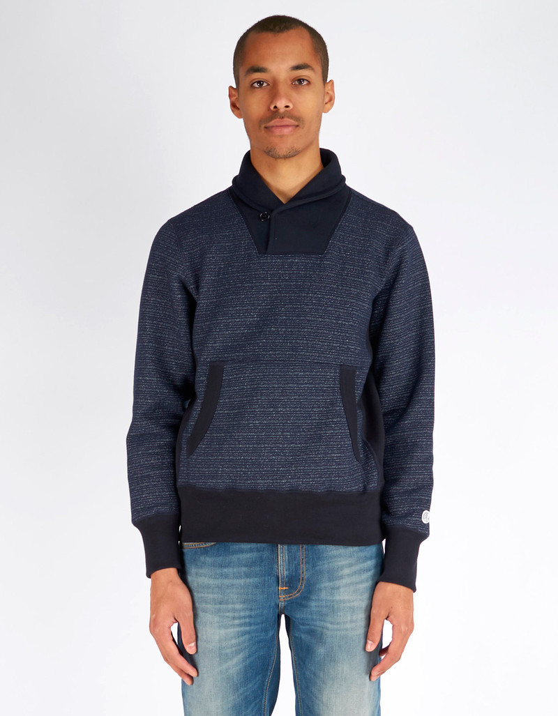 Men's Todd Snyder x Champion Shawl Sweatshirt Navy | Garmentory