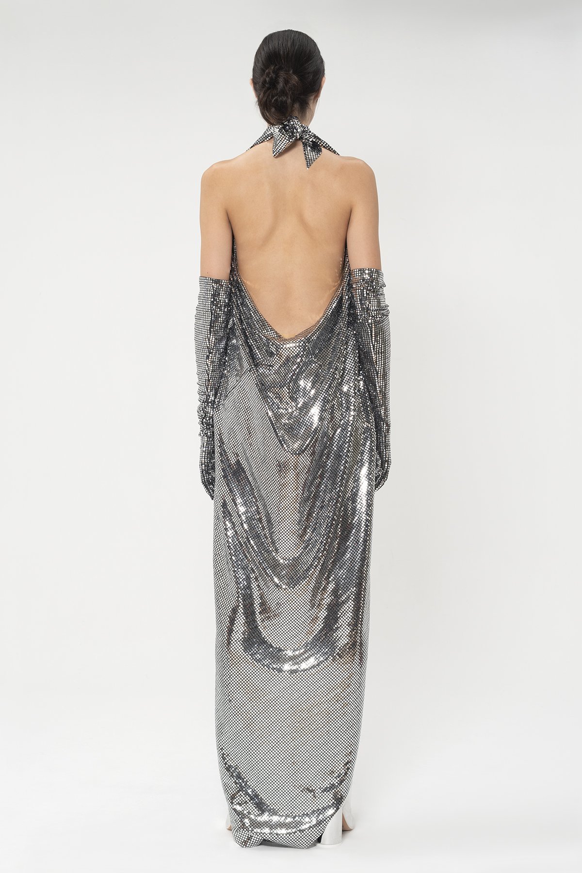 ＭＭ6 Silver mirrored one-shoulder dress MM6 Maison Margiela DRESS - Occasion wear - silver/silver