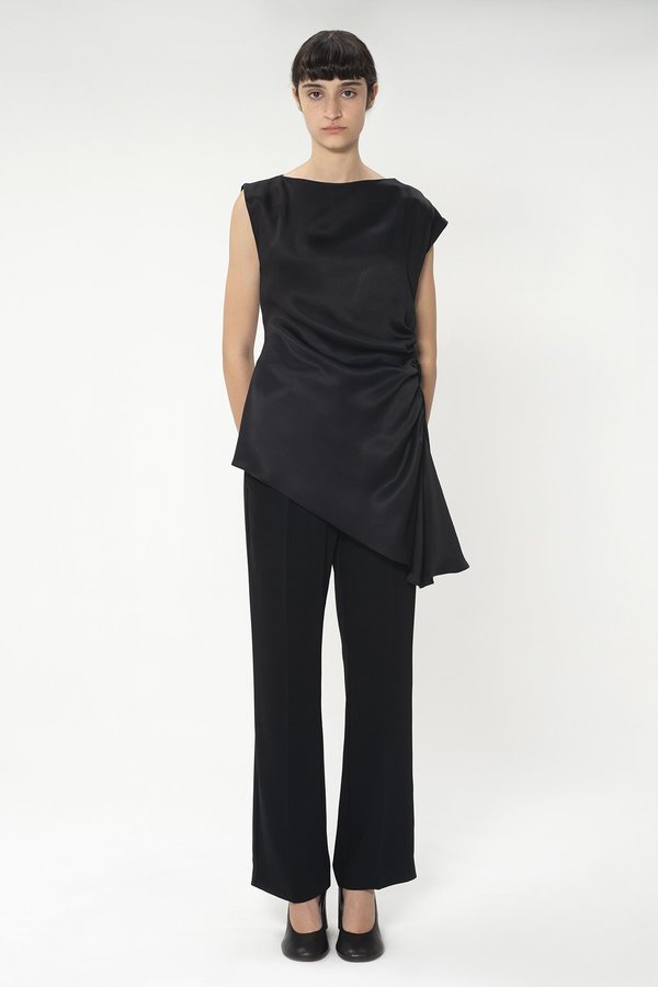 MM6 Maison Margiela Ruched マルジェラ Buy MM6 Maison Margiela Ruched Ruffle Detail T-Shirt 'Black