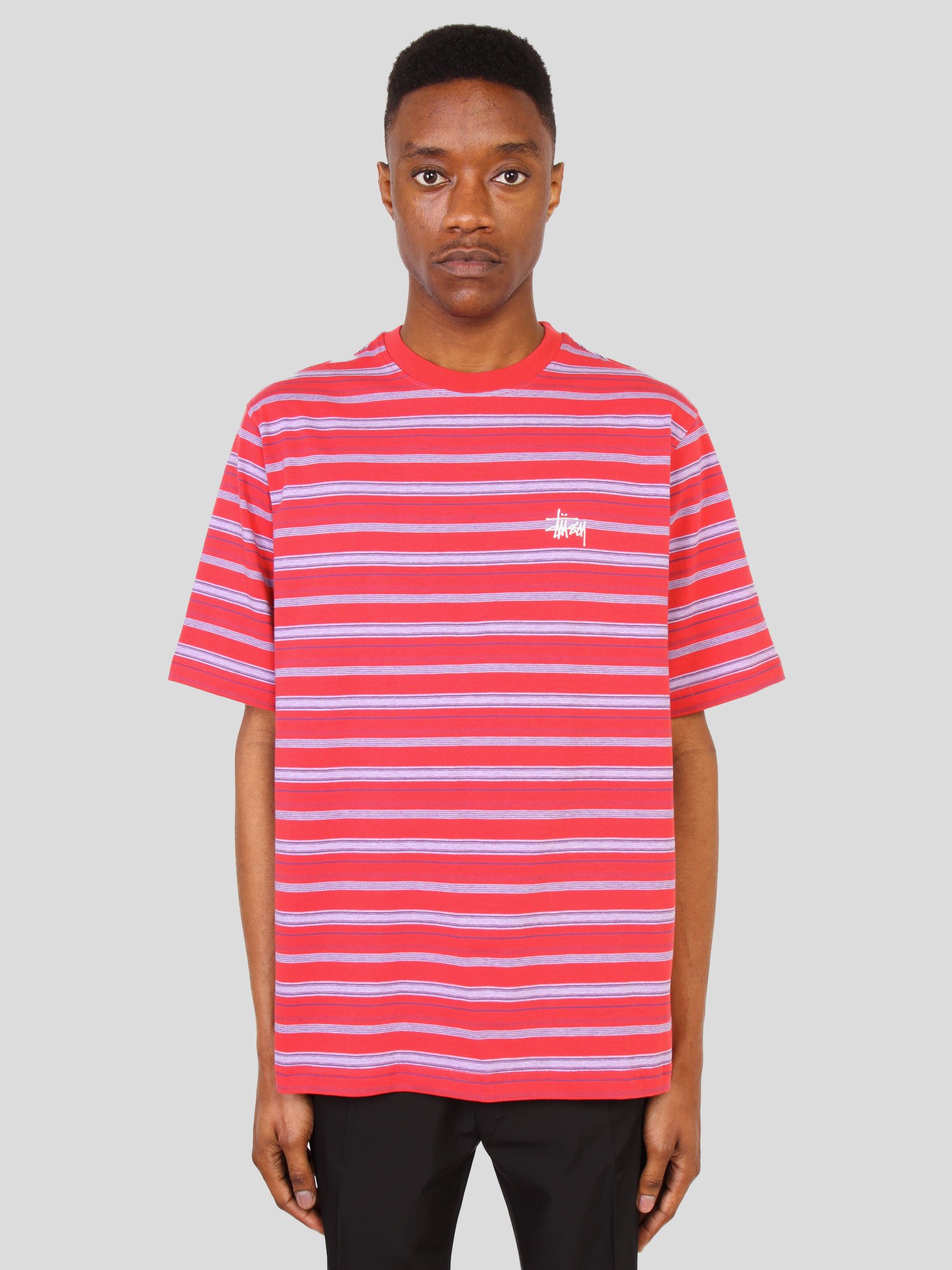 Stussy Heather Stussy Fade Stripe Crew Stüssy Stussy Fade Stripe Crew