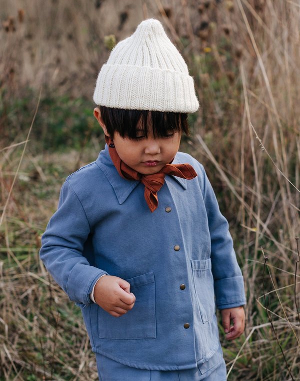 Kids Noble Organic Chore Jacket - Blue Moon Kids Noble Organic Chore Jacket - Blue Moon
