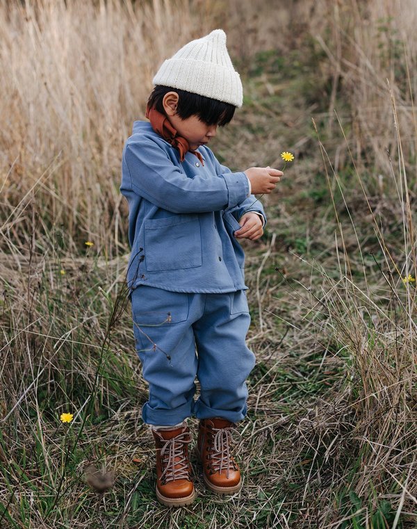 Kids Noble Organic Chore Jacket - Blue Moon Kids Noble Organic Chore Jacket - Blue Moon