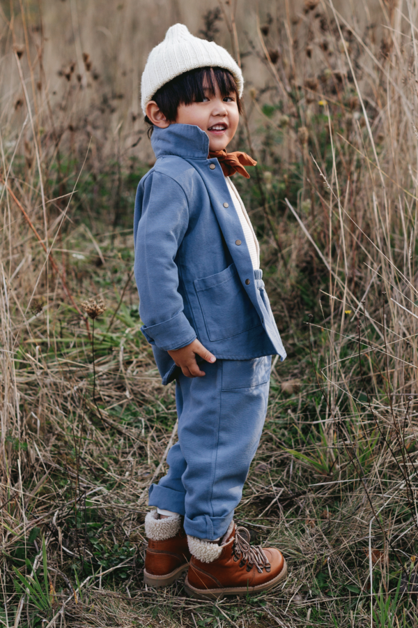 Kids Noble Organic Chore Jacket - Blue Moon Kids Noble Organic Chore Jacket - Blue Moon