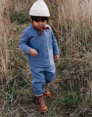 Kids Noble Organic Chore Jacket - Blue Moon Kids Noble Organic Chore Jacket - Blue Moon