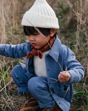 Kids Noble Organic Chore Jacket - Blue Moon Kids Noble Organic Chore Jacket - Blue Moon