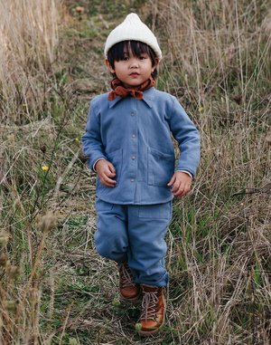Kids Noble Organic Chore Jacket - Blue Moon Kids Noble Organic Chore Jacket - Blue Moon