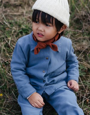 Kids Noble Organic Chore Jacket - Blue Moon Kids Noble Organic Chore Jacket - Blue Moon