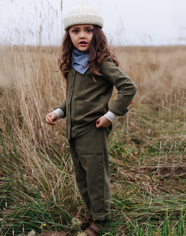 Kids Noble Organic Chore Jacket - Olive Kids Noble Organic Chore Jacket - Olive