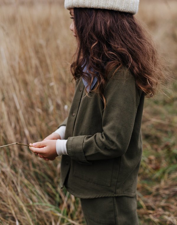 Kids Noble Organic Chore Jacket - Olive Kids Noble Organic Chore Jacket - Olive