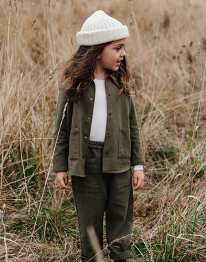 Kids Noble Organic Chore Jacket - Olive Kids Noble Organic Chore Jacket - Olive