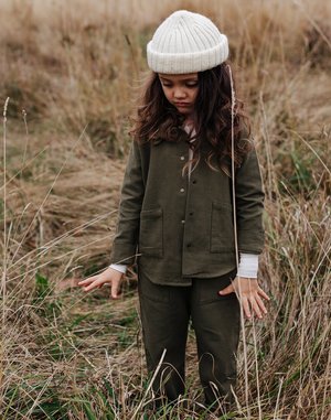 Kids Noble Organic Chore Jacket - Olive Kids Noble Organic Chore Jacket - Olive