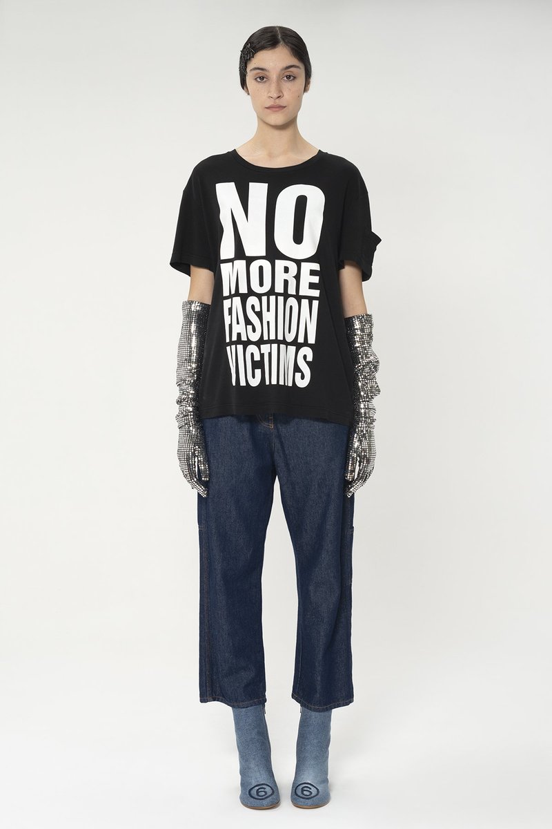 Katharine Hamnett Large script oversized T-shirt - Black | Garmentory