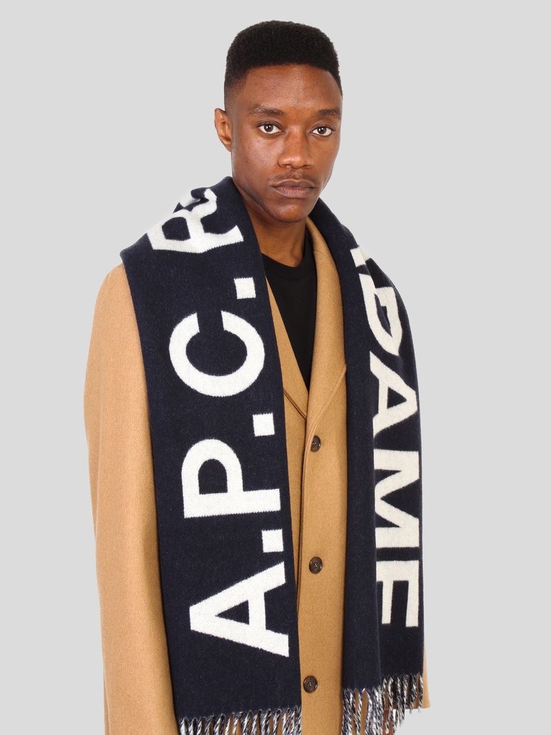 Angele Scarf Dark Navy Garmentory