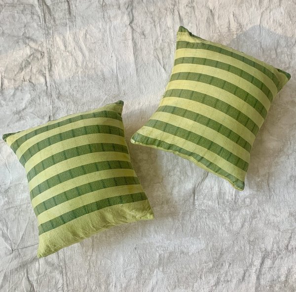 Cuttalossa & Co. Over Dyed Cotton Pillow - Avocado Cuttalossa & Co. Over Dyed Cotton Pillow - Avocado
