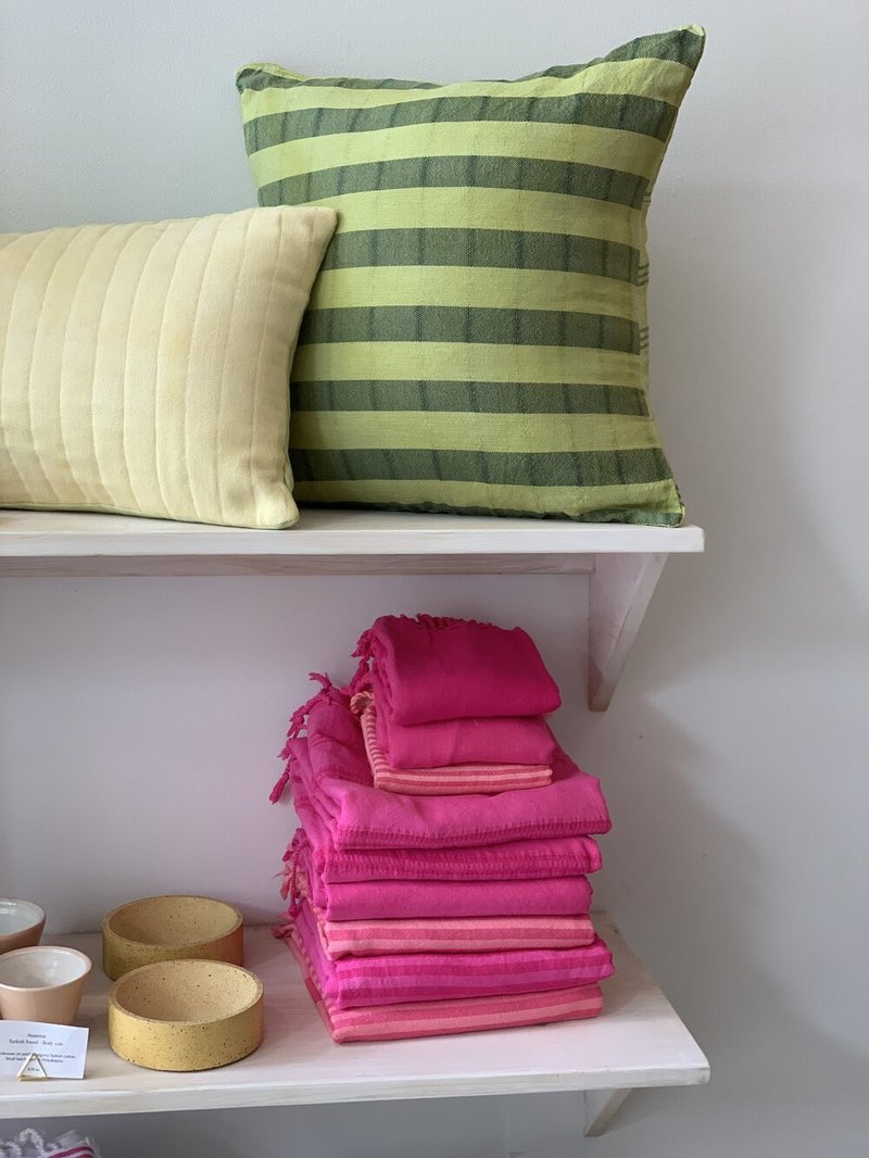 Cuttalossa & Co. Over Dyed Cotton Pillow - Avocado