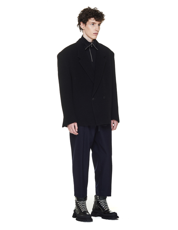 Fear of God x Zegna Wool Double Breasted Blazer Jacket - Black Fear of God x Zegna Wool Double Breasted Blazer Jacket - Black