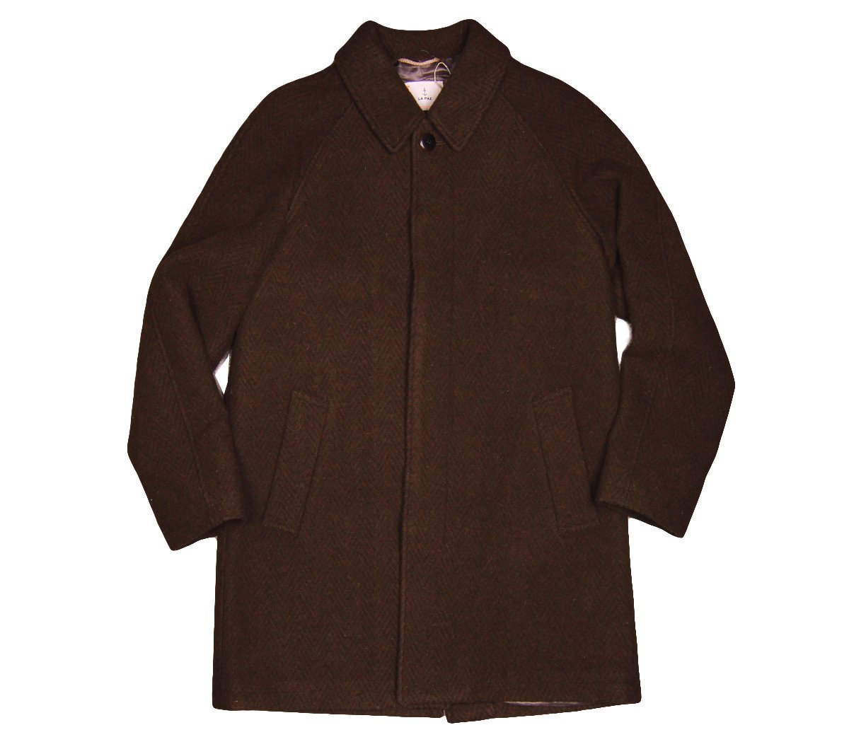 La Paz Couto Wool Jacket - Brown Herringbone - Image 1 of 4