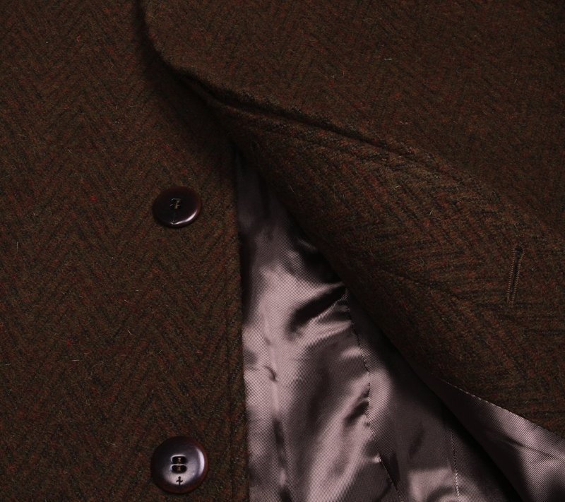 La Paz Couto Wool Jacket - Brown Herringbone