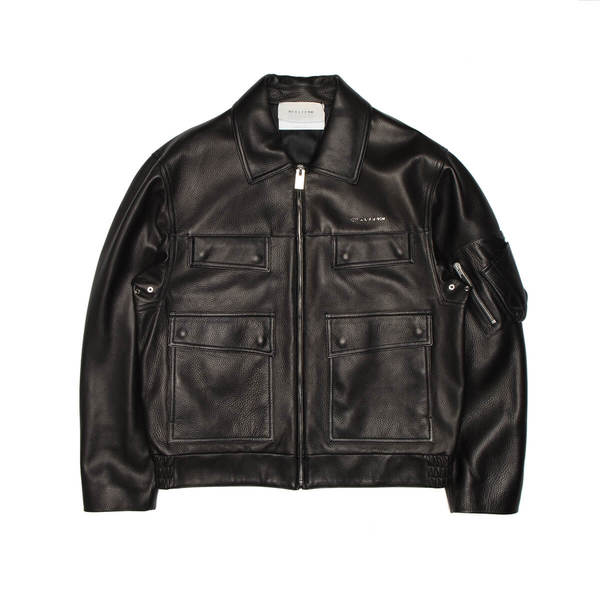 1017 ALYX 9SM Calfskin Leather Police Jacket | Garmentory