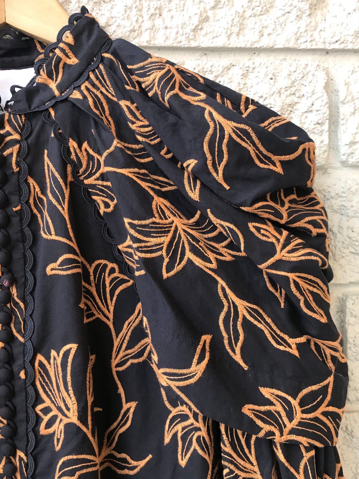 acler HOWARD BLOUSE - MIDNIGHT - Image 4 of 4