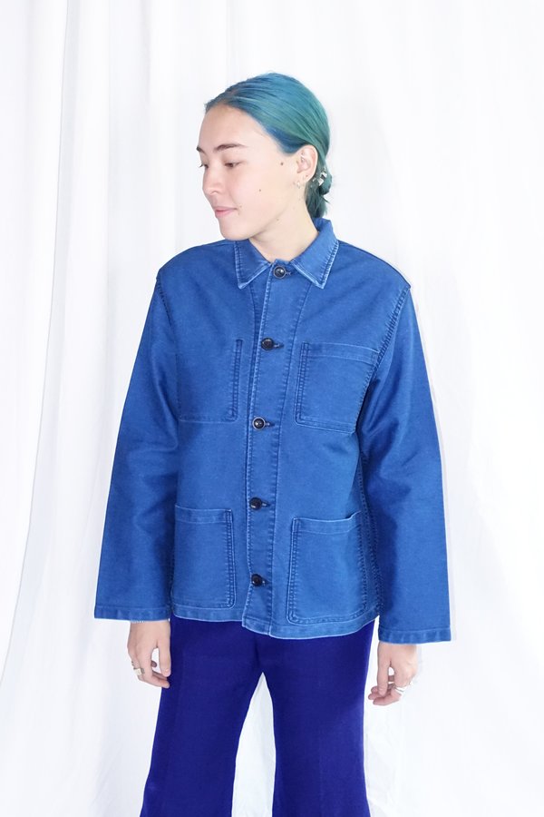 Caron Callahan Krasner Jacket - Indigo Moleskin Caron Callahan Krasner Jacket - Indigo Moleskin