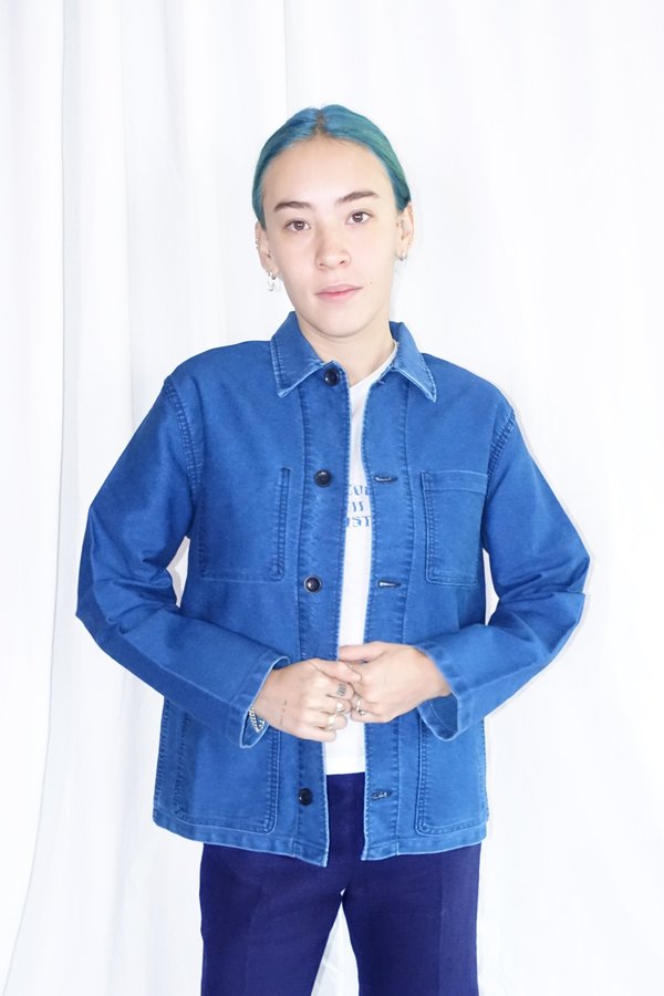 Caron Callahan Krasner Jacket - Indigo Moleskin Caron Callahan Krasner Jacket - Indigo Moleskin