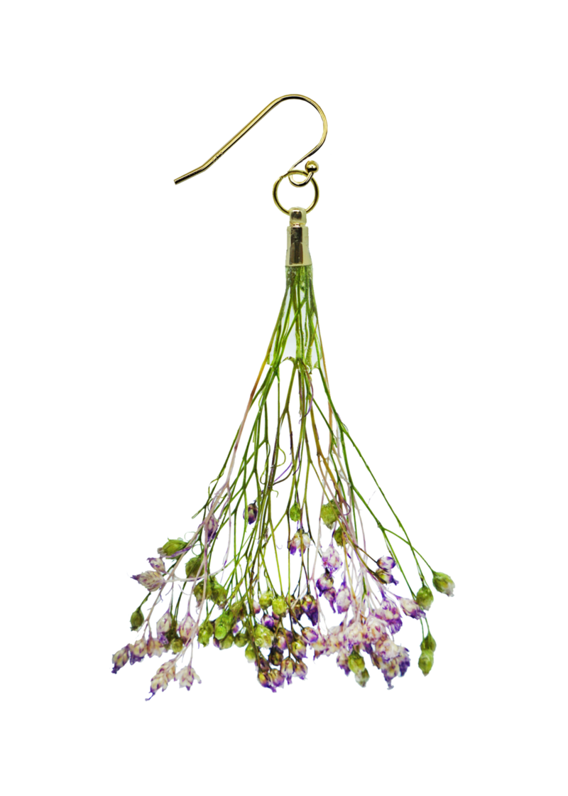 Wisteria Mini Bouquet Earrings 14k gold Garmentory