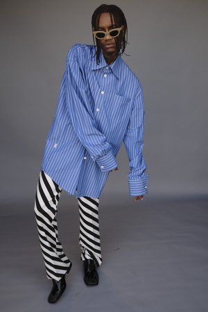 Marni Oversized Shirt - Blue Stripe Marni Oversized Shirt - Blue Stripe
