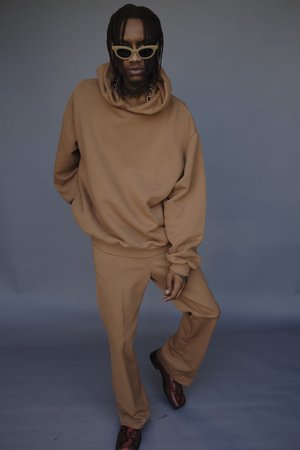 Marni Techno Jersey Flared Trouser - Nude Marni Techno Jersey Flared Trouser - Nude