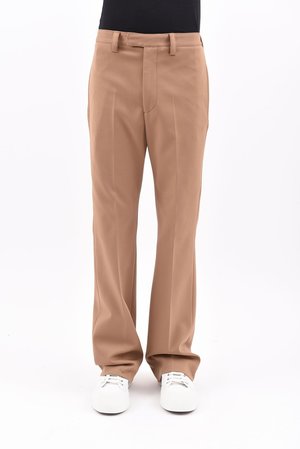 Marni Techno Jersey Flared Trouser - Nude Marni Techno Jersey Flared Trouser - Nude