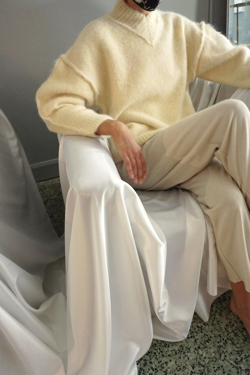 【 RUS 】 Kiruto sweater RUS Yellow Alpaca Kiruto Sweater Rus