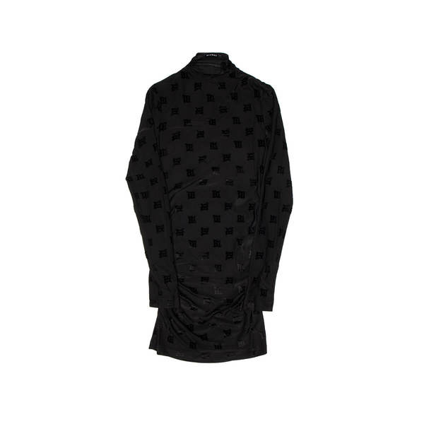 MISBHV Velour Monogram dress - black MISBHV Velour Monogram dress - black