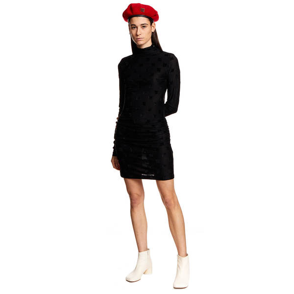 MISBHV Velour Monogram dress - black MISBHV Velour Monogram dress - black