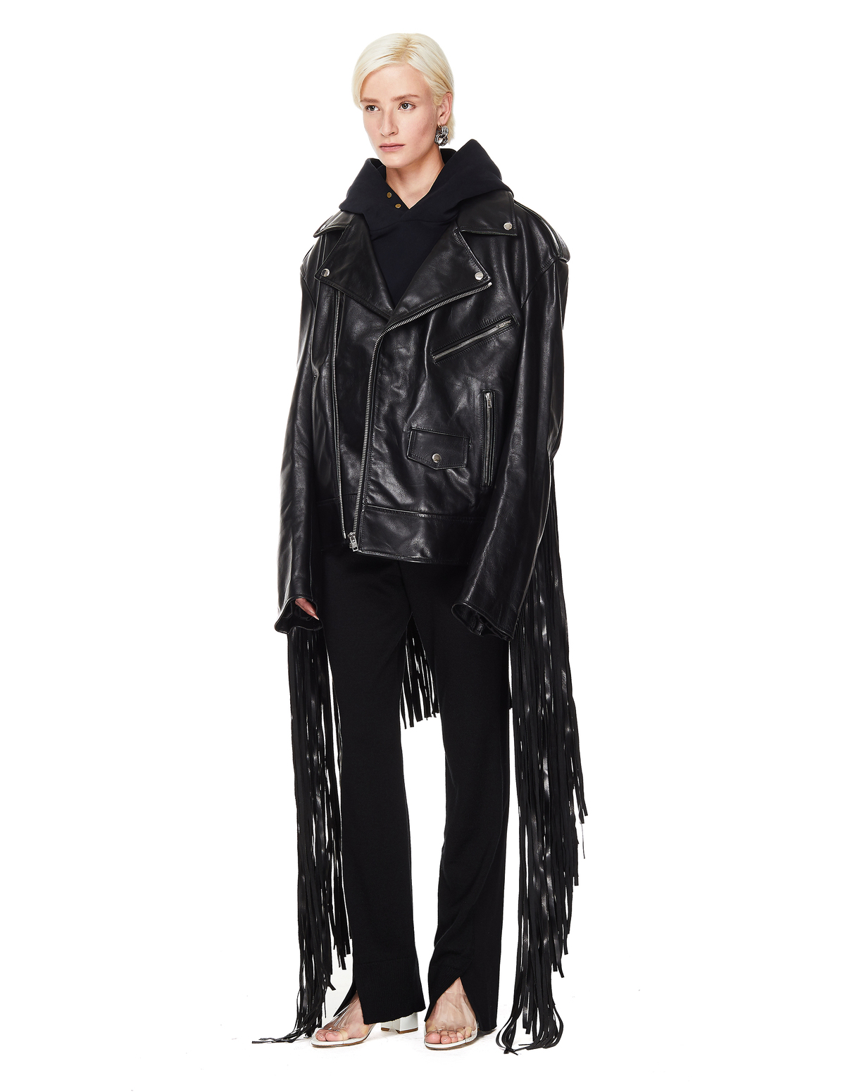 Vetements Biker Jacket With Fringe | Garmentory