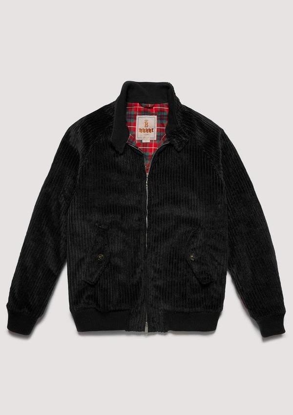 Baracuta G9 Robert Winter Cord Jacket - Black | Garmentory