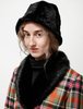 Y's by Yohji Yamamoto Plush Hat - Black - Thumbnail 2