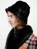 Y's by Yohji Yamamoto Plush Hat - Black - Thumbnail 3