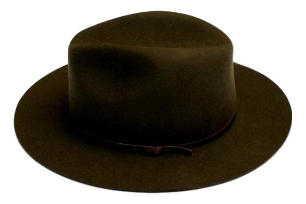 Yellow 108 Two Tone Paul Fedora UNISEX Yellow 108 Paul Fedora - Olive | Garmentory main image 4